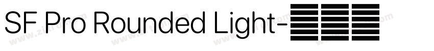 SF Pro Rounded Light字体转换